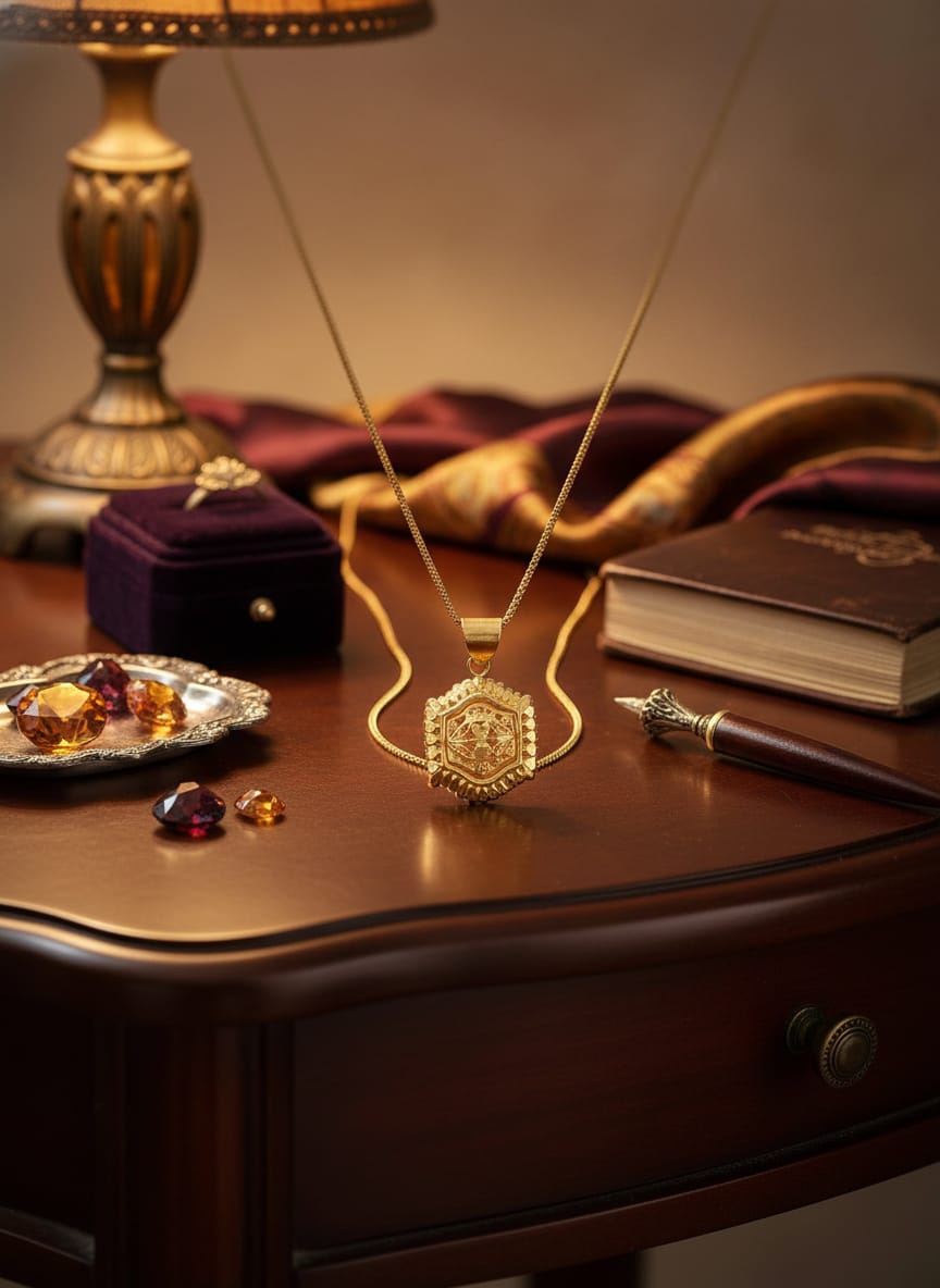 21K Gold Signature Heritage Pendant – 2.44g