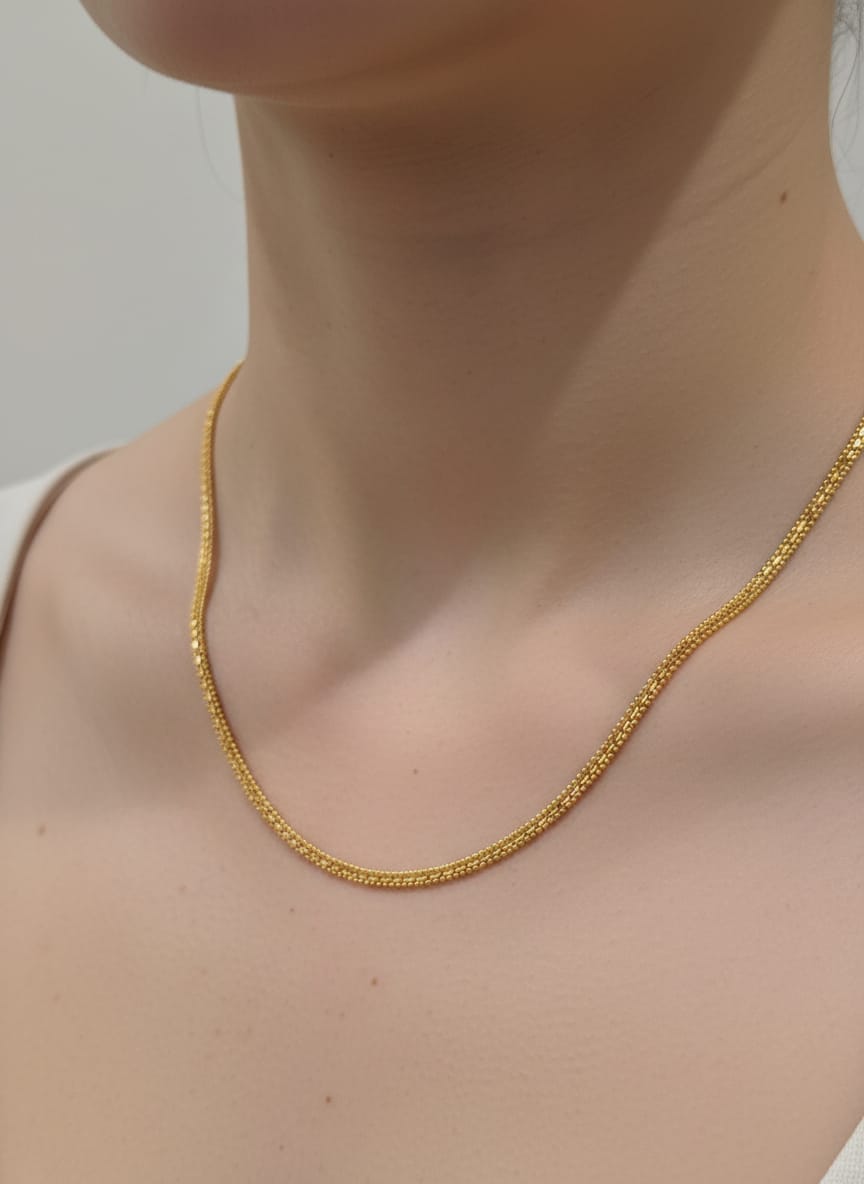 22K Gold Classic Bead Chain – 8.59g