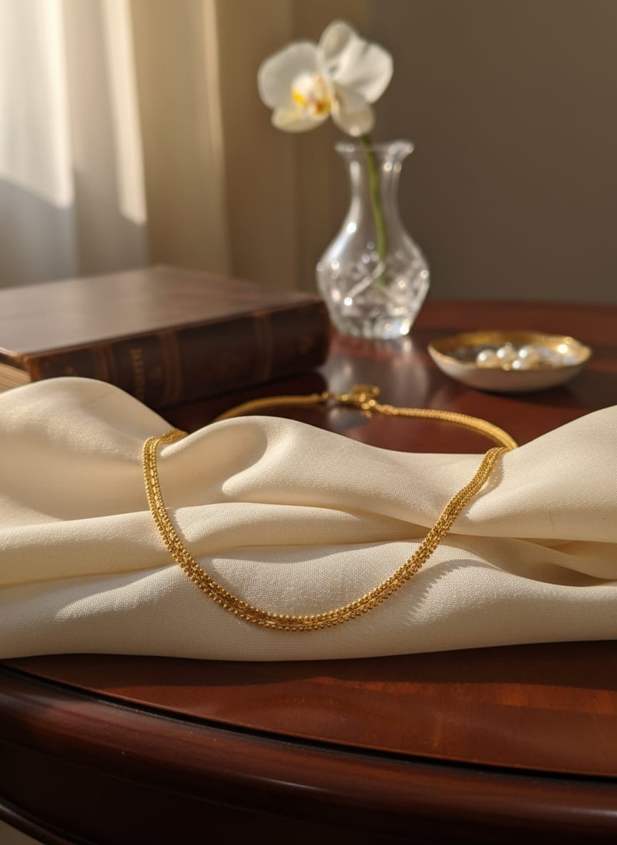22K Gold Classic Bead Chain – 8.59g