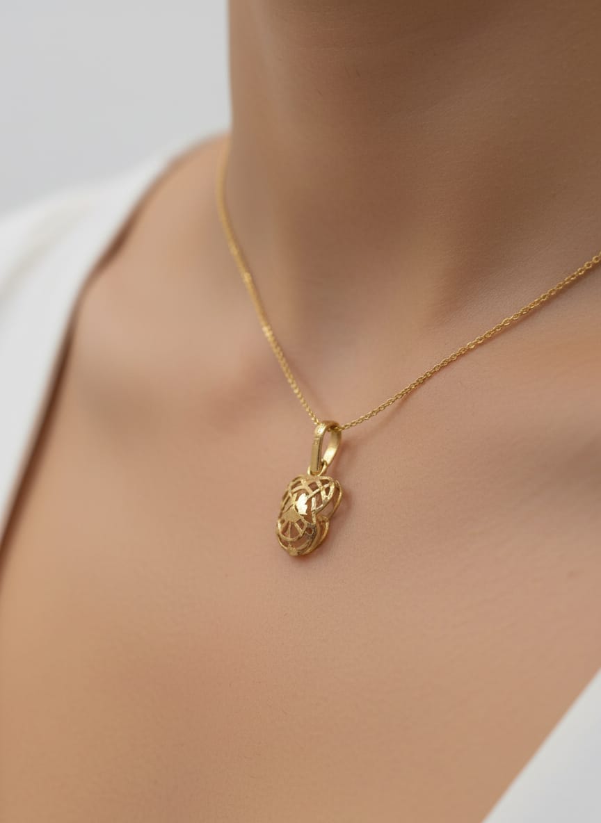 21K Gold Cute Bear Pendant – 0.91g