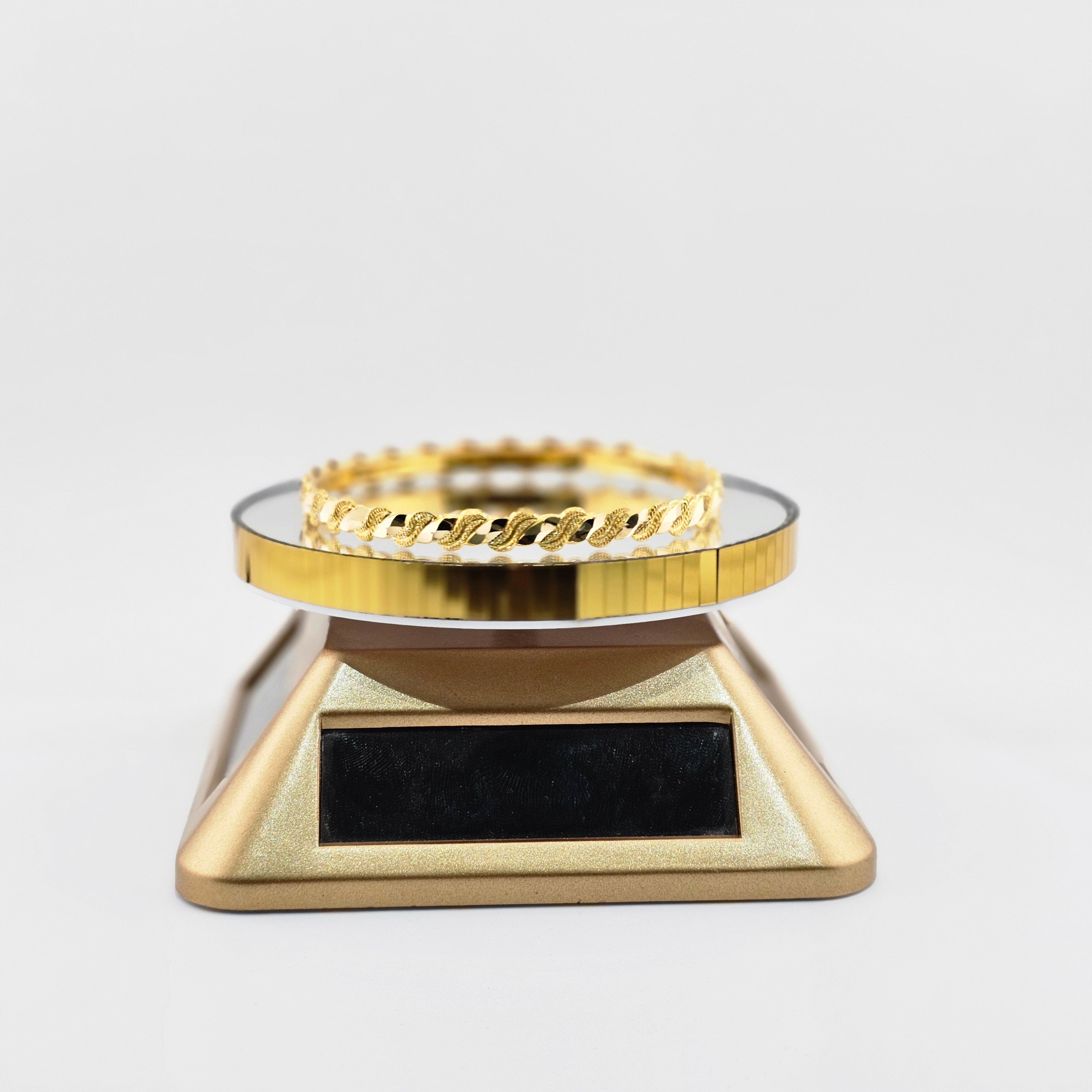 21Karat Gold Twisted Rope Bangle – 7.1g