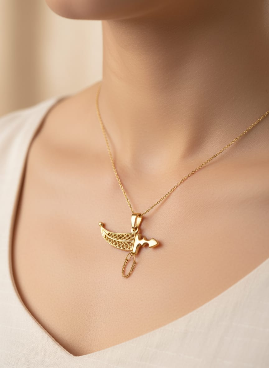 21K Gold Heritage Sword Charm – 3.49g