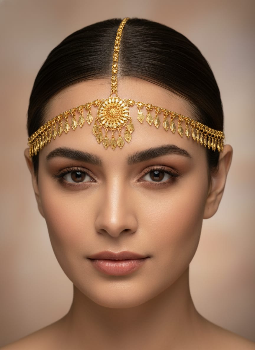 21 Karat Gold Royal Leaf Drop Mufruq – 16.98g