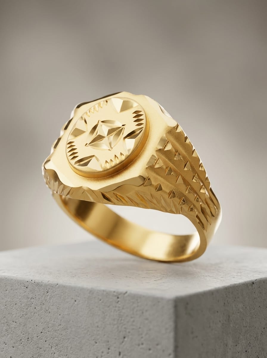 22 Karat Gold Lightweight Signet Ring – 2.34g