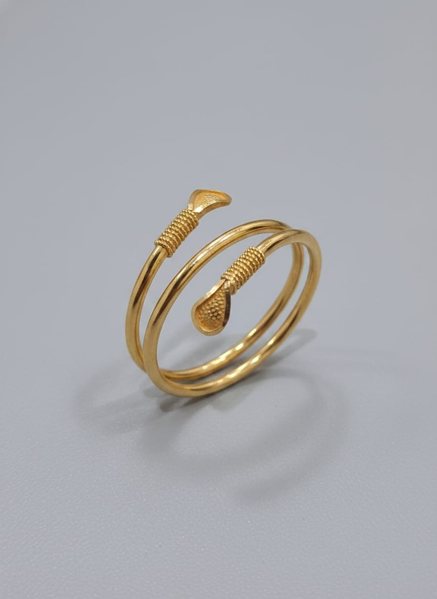 22 Karat Gold Double Band Open Ring – 2.24g