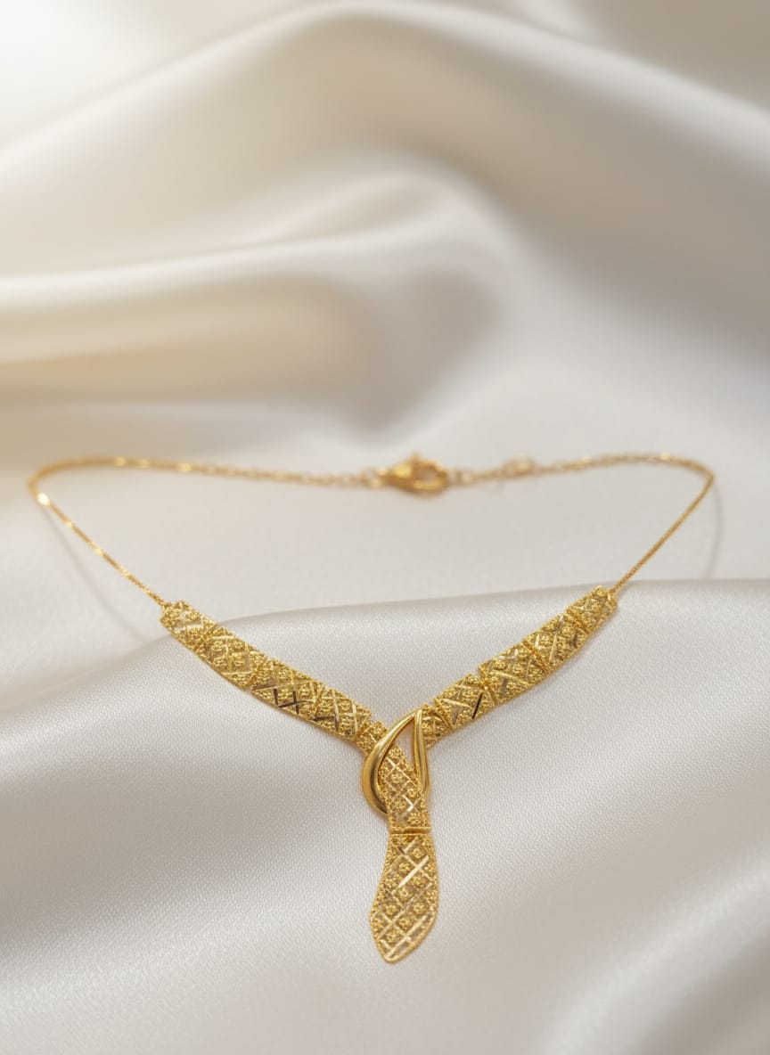 22K Gold Signature Knot Necklace – 7.45g