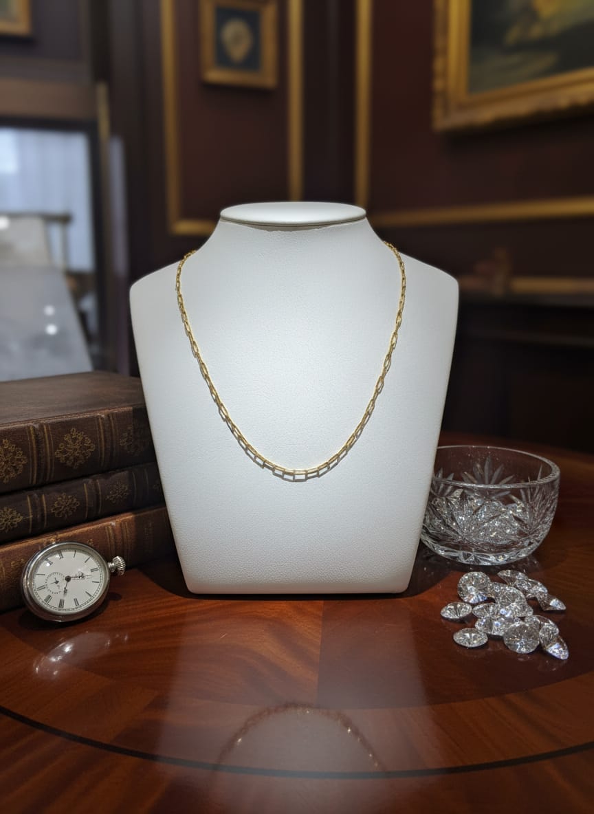 22K Gold Minimal Link Chain – 2.70g