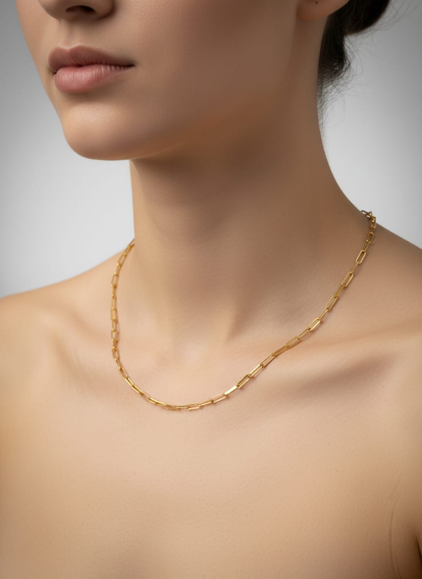 22K Gold Minimal Link Chain – 2.70g