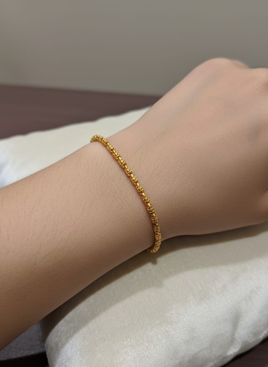 21 Karat Gold Classic Chain Bracelet – 8.66g