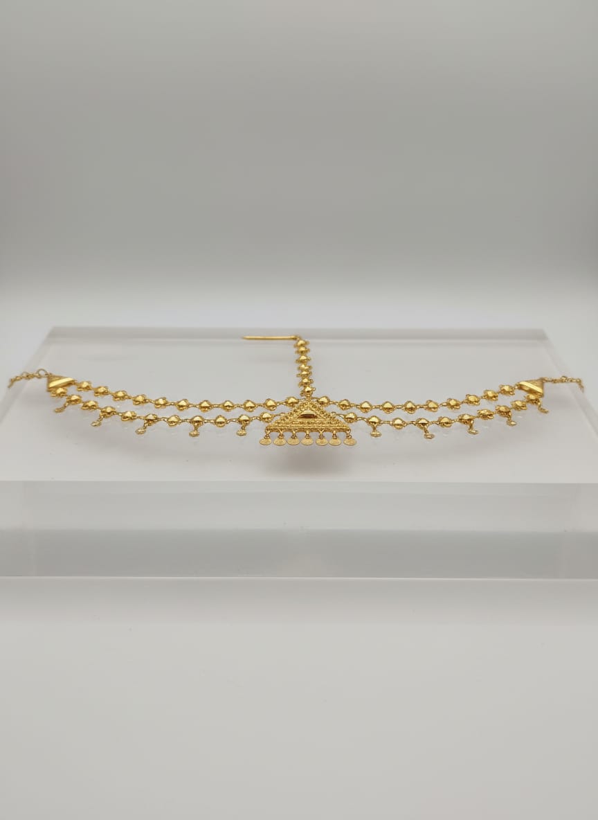 21 Karat Gold Geometric Triangle Mufruq – 9.98g